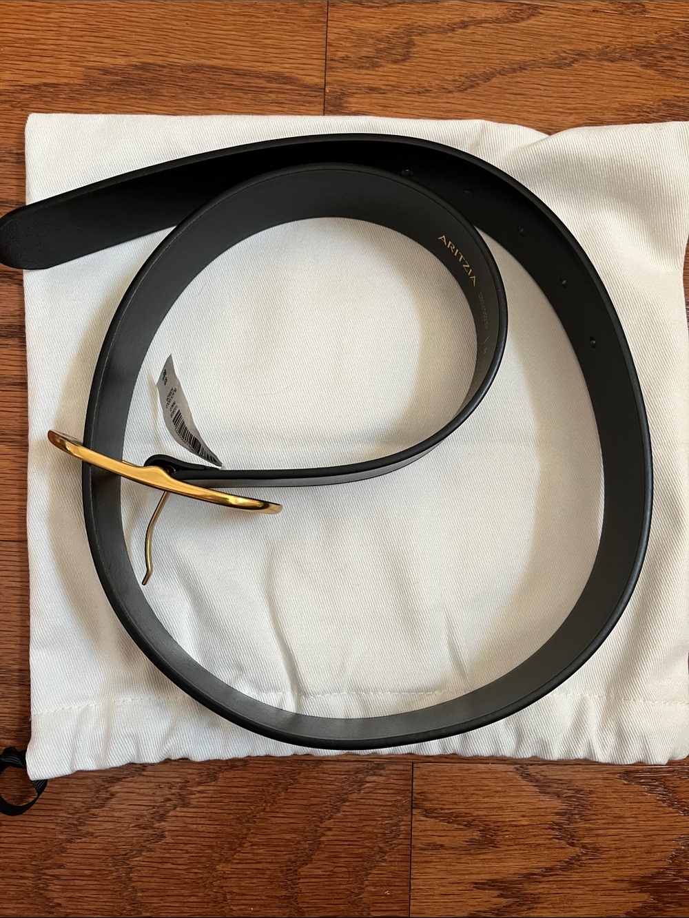 Aritzia Halo Belt - Black/Gold